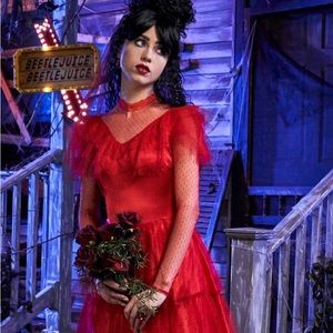 Beetlejuice Lydia Deetz Costume with Veil